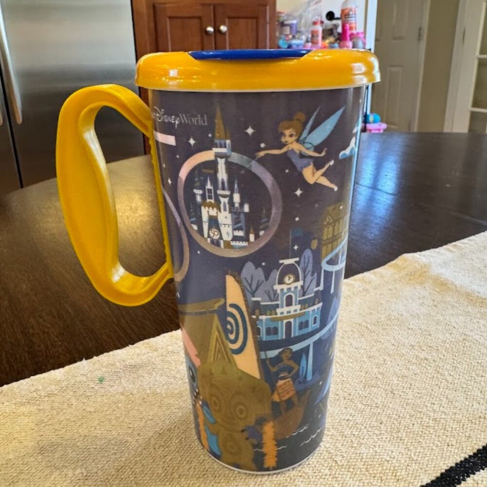 Walt Disney World 50th Anniversary Resort Plastic Refillable Cup Travel Mug
